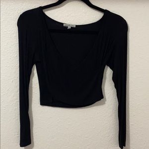 Cross front crop top